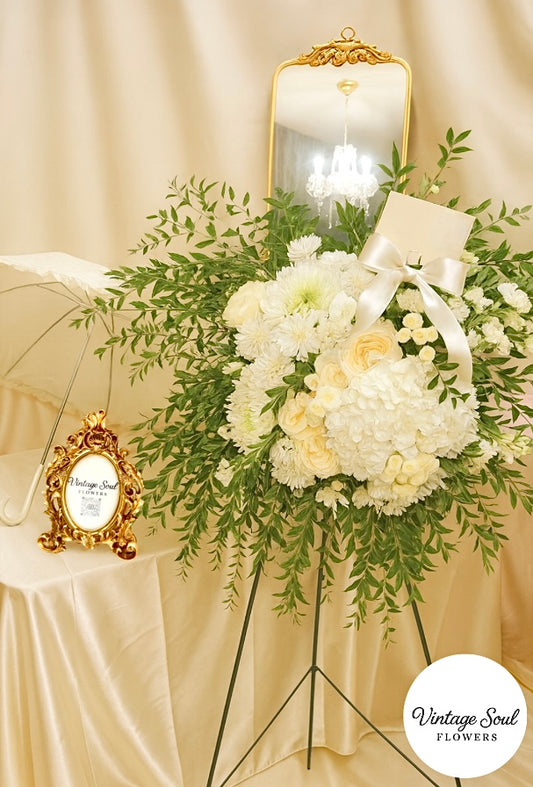 Traditional Freestyle Flower Sympathy Standing Spray