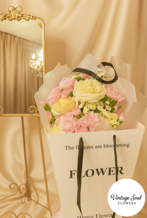 Vintage Flower Bouquet in a Premium Bag (multiple options available ...