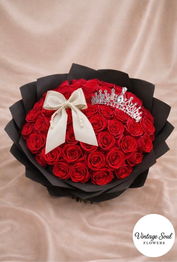 Queen Rose Flower Bouquet (multiple options available)