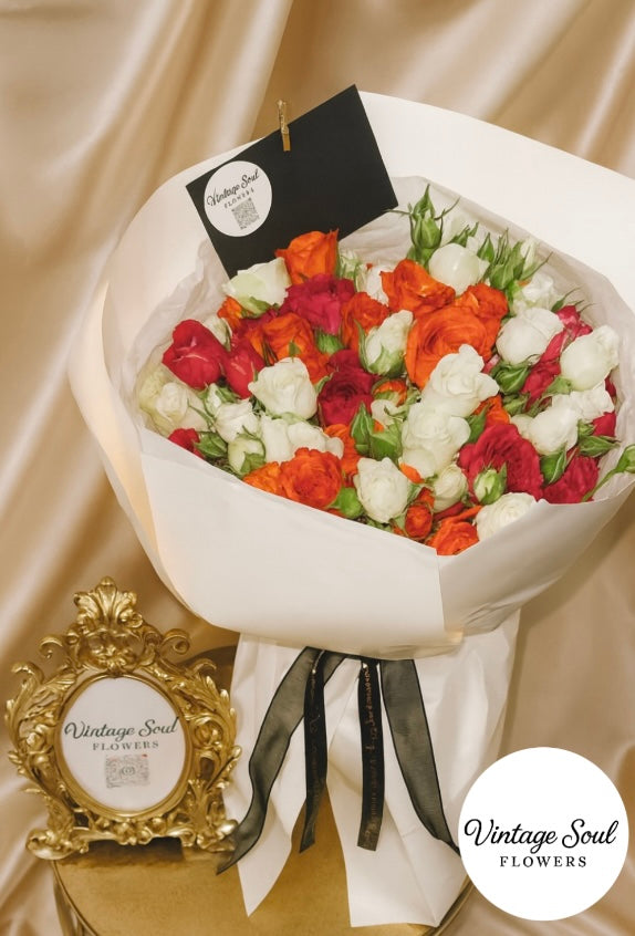 Spray Rose Flower Bouquet (multiple options available)