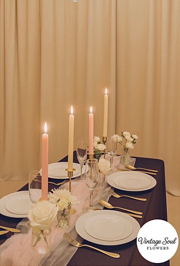 Vintage Bud Vase and Candle Centerpiece Collection