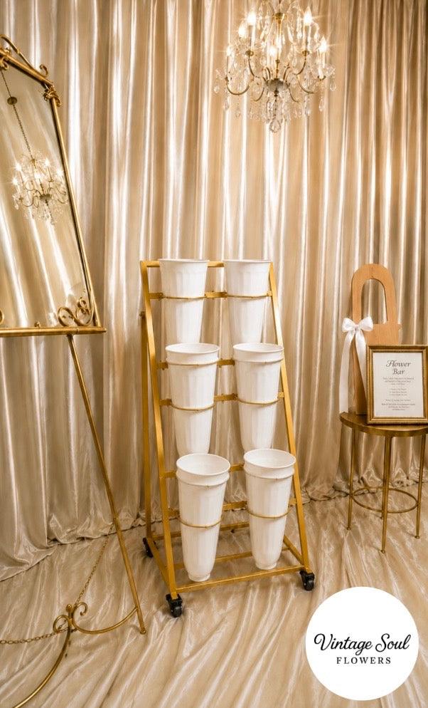 Flower Bar Cart Rental (w/ Supplies) (Multiple Options Available)