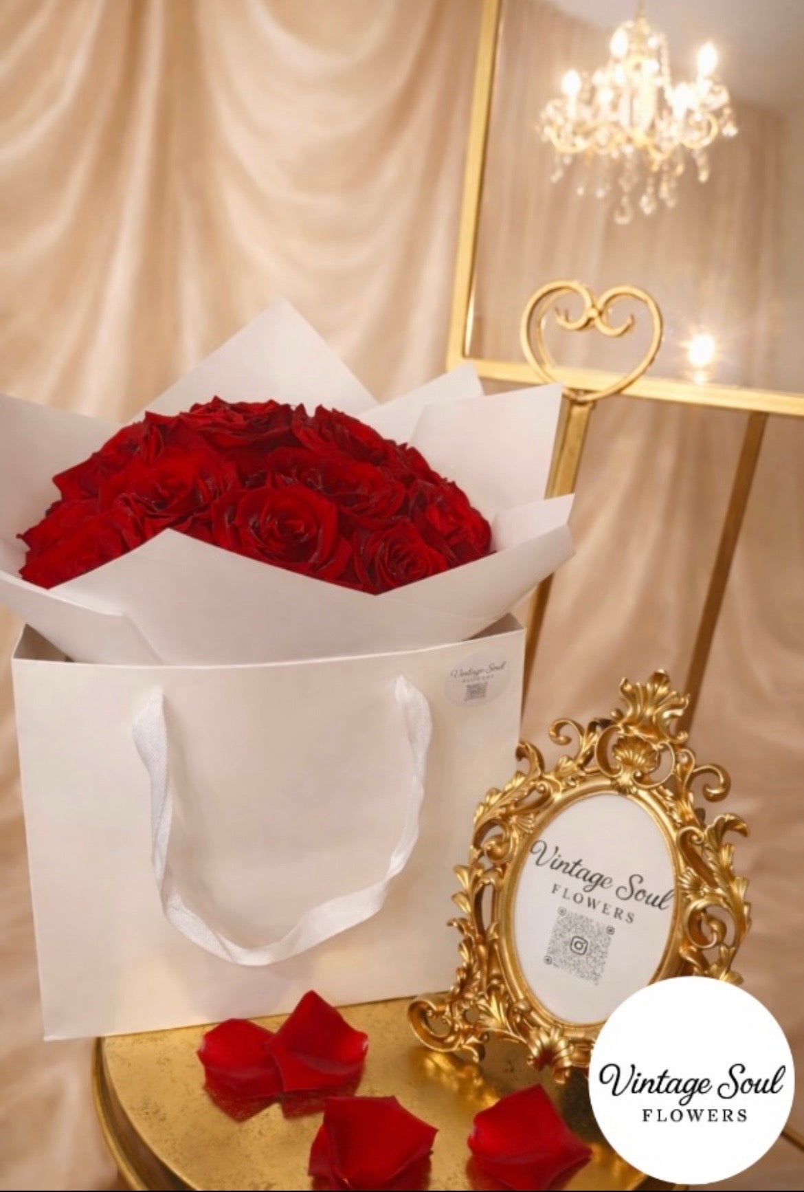 Rose Flower Bouquet in a Premium Bag (multiple options available)