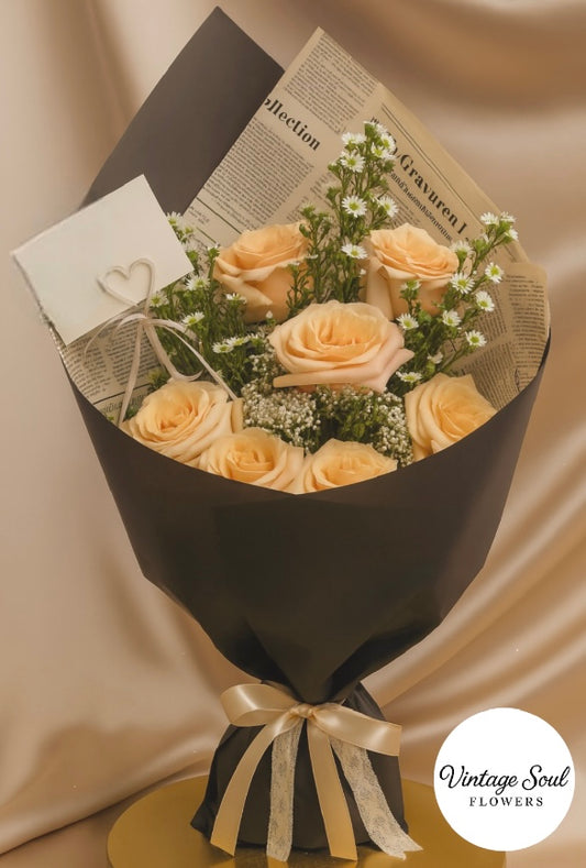 Vintage Times Freestyle Flower Bouquet (multiple options available)