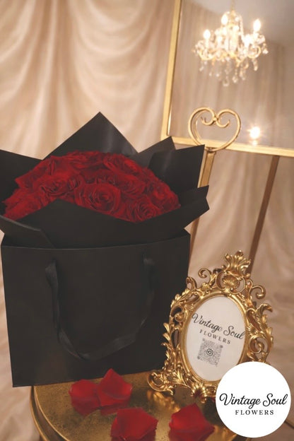 Rose Flower Bouquet in a Premium Bag (multiple options available)