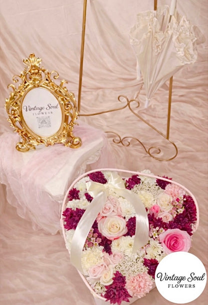 Heart-Shape Freestyle Flower Basket