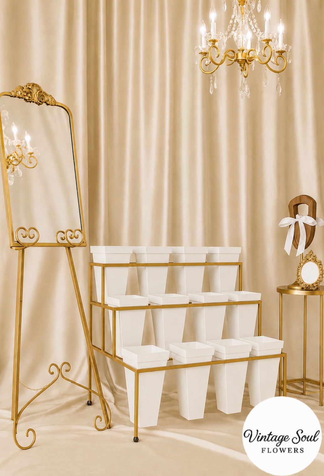 Flower Bar Cart Rental (w/ Supplies) (Multiple Options Available)