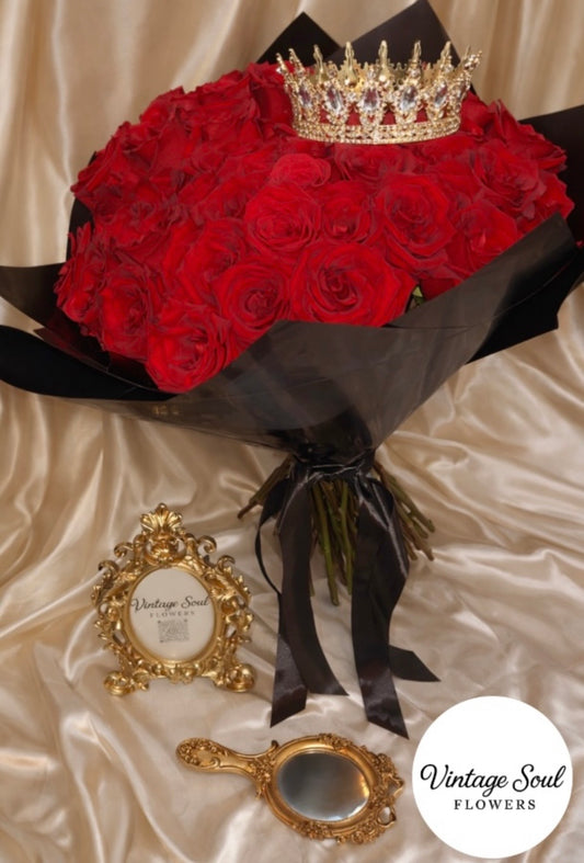 Queen Rose Flower Bouquet (multiple options available)