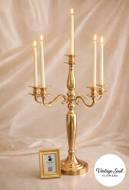 Vintage Candelabra Centerpiece Rental (Set of 5)