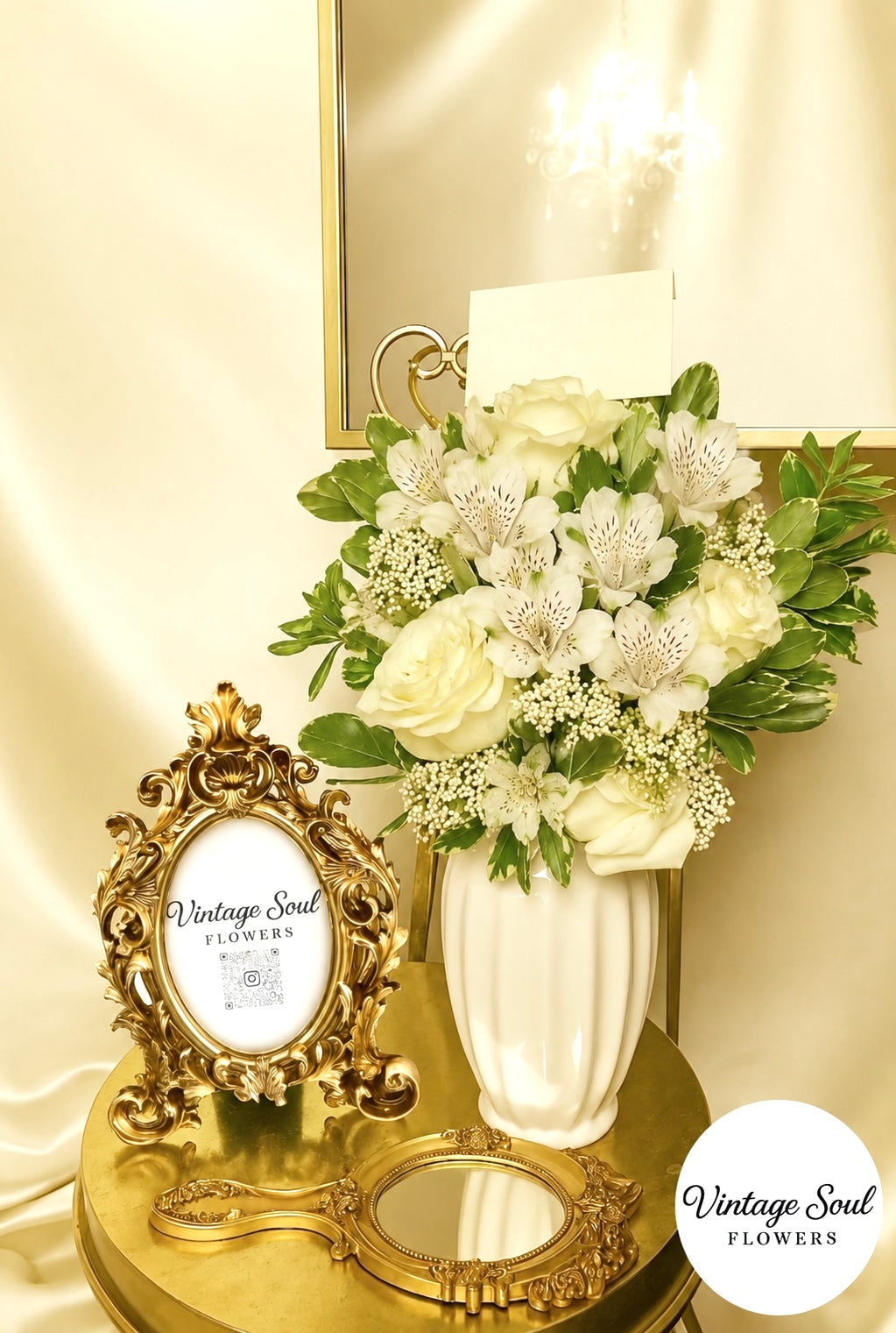 Sympathy Flower Vase Arrangement (multiple options available)