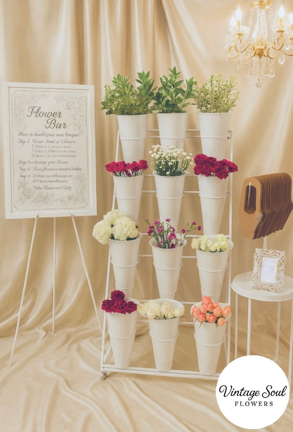 Standard Flower Bar Experience (Up to 3-hour display for 30 Bouquets)
